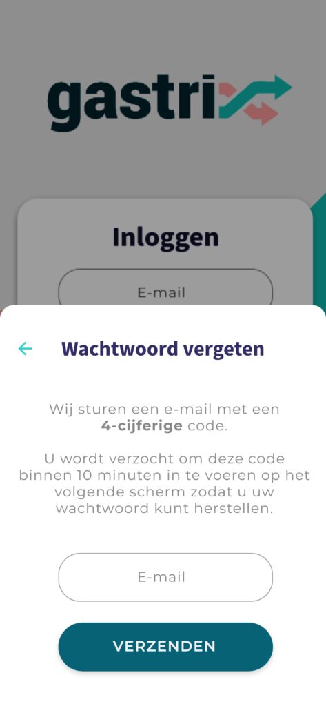 Wachtwoord vergeten